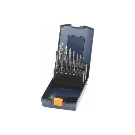 Garant Through Hole Taps and Tapping Drill Set, for Stainless Steels, M3-M12 146650 M3-12